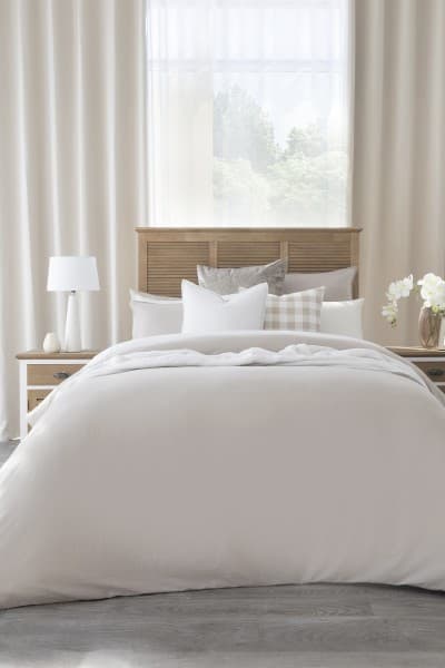Natural Washed Cotton Duvet Cover Set