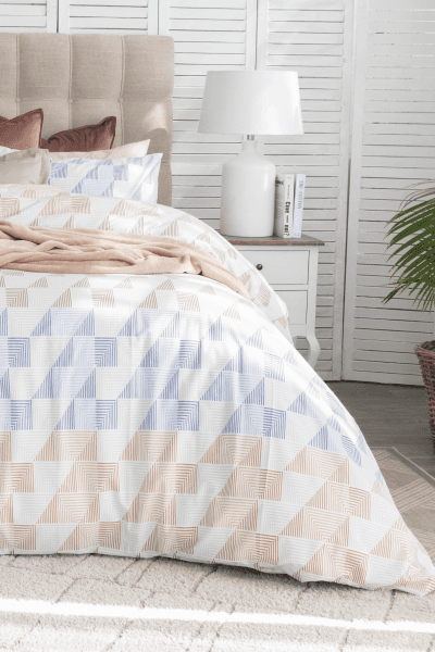 ZINO PEACH DUVET COVER SET