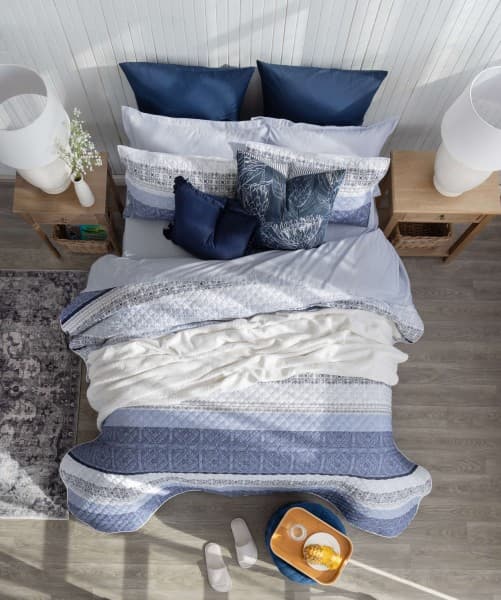 KARINA BLUE QUILT SET