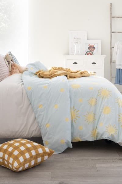 SUNSHINE DUCK EGG DUVET COVER SET