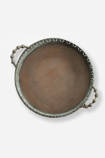 COPPER ROUND TRAY MEDIUM