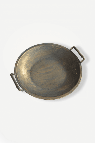 GOLD TRAY WITH HANDLE SMALL