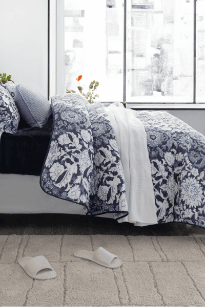 MARLA MIDNIGHT BLUE QUILT SET