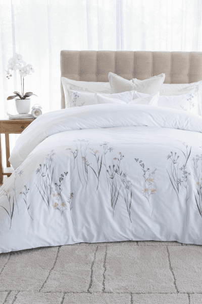 GRETCHEN WHITE DUVET COVER SET
