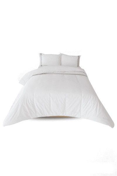 SALVO WHITE DUVET COVER SET