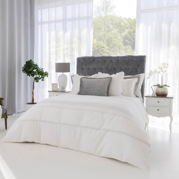 Ilana Silver Duvet Cover Set