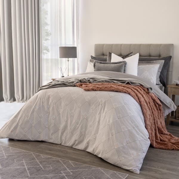 OTTO GREY DUVET COVER SET