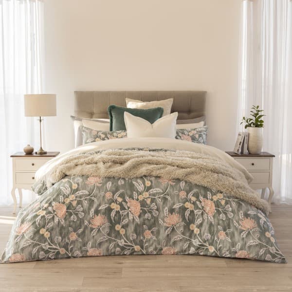IKAT SEAFOAM DUVET COVER SET
