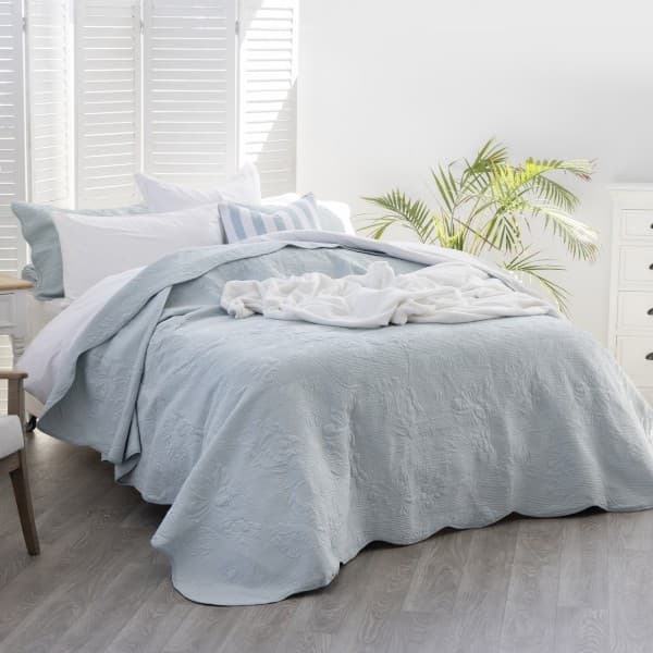 Sophie Duck Egg Quilt Set