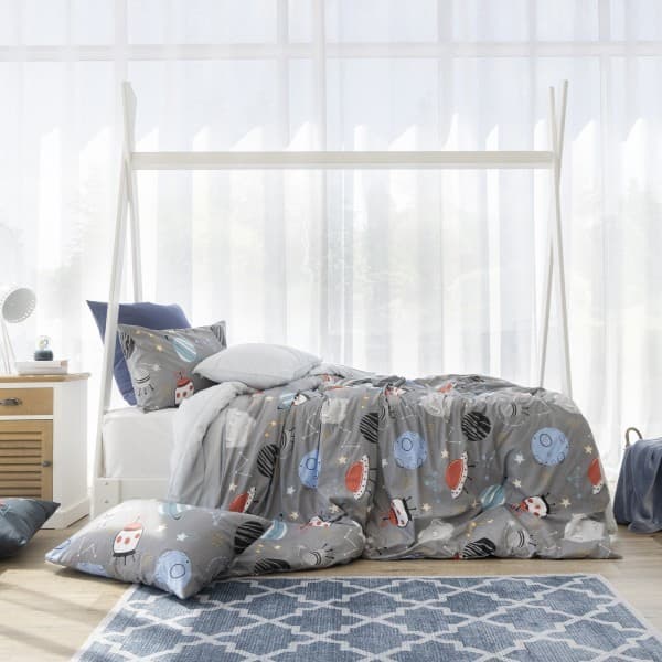 COMET GREY DUVET COVER SET