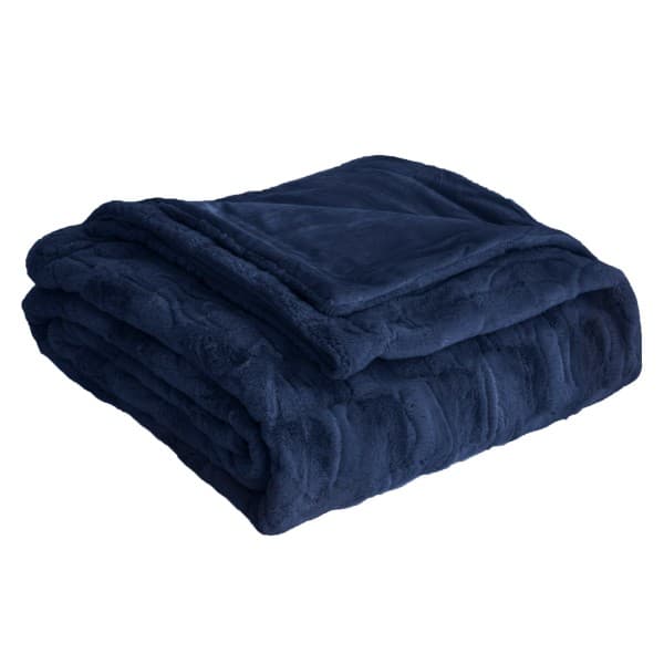 Madison Midnight Blue Blanket