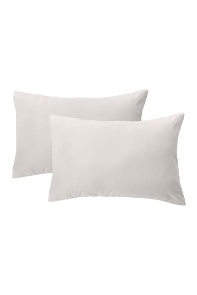 Nude Brushed Cotton Pillowcase Pair