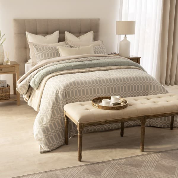 ASHER SEAFOAM DUVET COVER SET