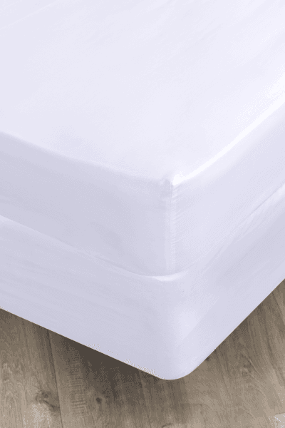 WHITE SUPIMA COTTON 450TC FITTED SHEET