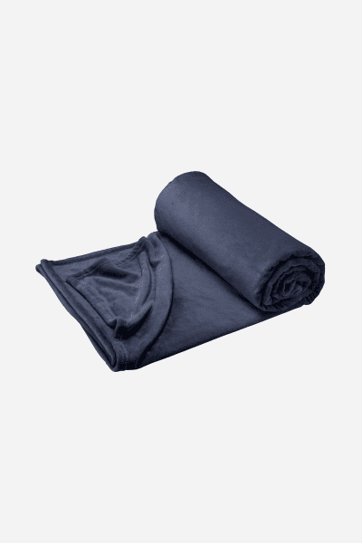Shimmersoft Midnight Blue Throw