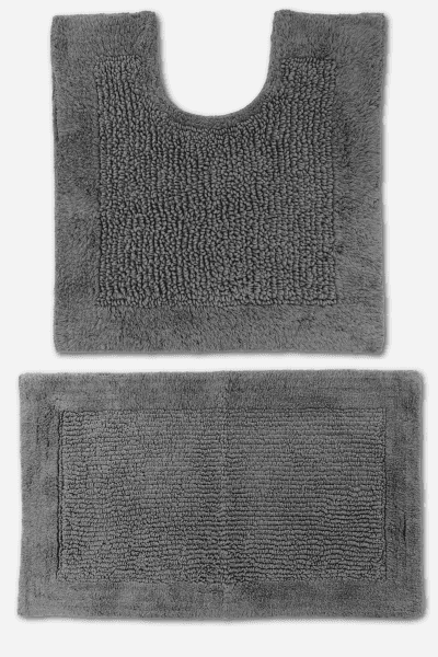 Oliver Charcoal Bath Rug Set