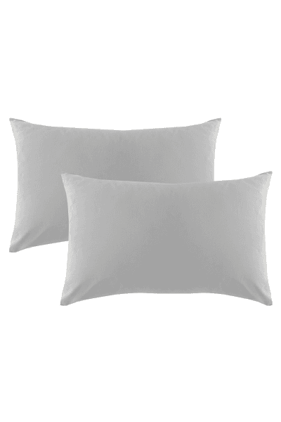 Grey 144tc Polycotton Pillowcase