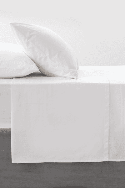 White 200tc Cotton Flat Sheet