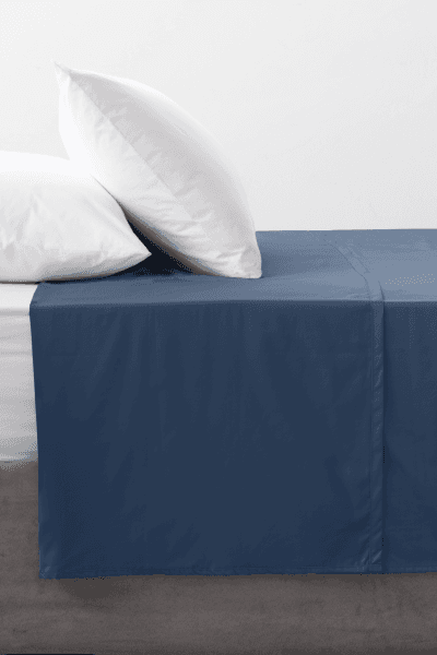 Midnight Blue 200tc Cotton Flat Sheet