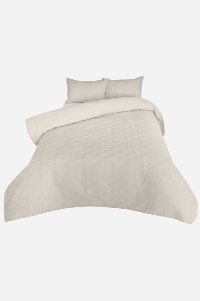 Quilt Set Cotton 200tc Natural