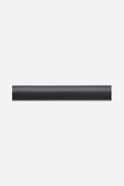 BLACK STEEL CURTAIN ROD 1.5M
