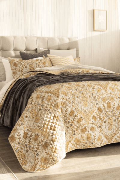 RHEA NATURAL QUILT SET