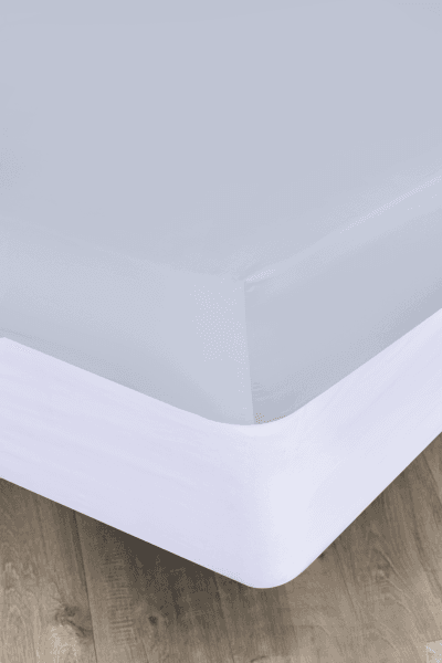 Sky Blue 300tc Egyptian Cotton Fitted Sheet