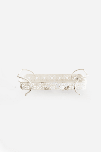 WHITE RECTANGLE TRAY SMALL