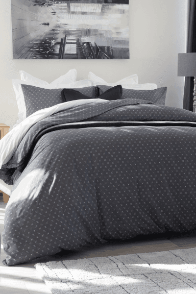 MARTIN GREY DUVET COVER SET