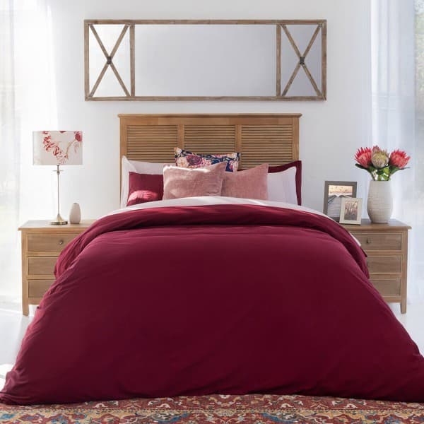 Duvet Cover Set Astoria Burgundy