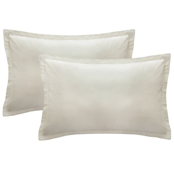 Oxford Natural Washed Cotton Pillowcase Pair