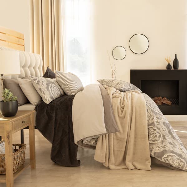 SHAY GREY DUVET COVER SET