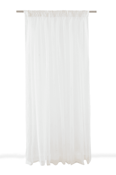 Cream Crushed Voile Curtain