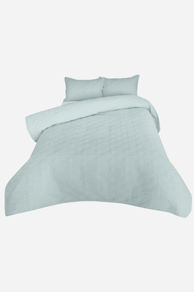 Quilt Set Cotton 200tc Duck Egg