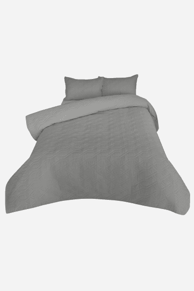 Quilt Set Cotton 200tc Charcoal