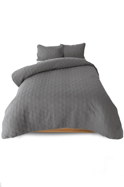 TRISTEN CHARCOAL QUILT SET