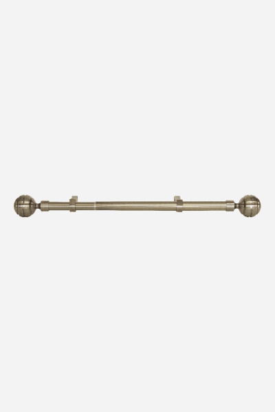 BRUSHED BRONZE EXPANDABLE CURTAIN ROD SET 2.2M