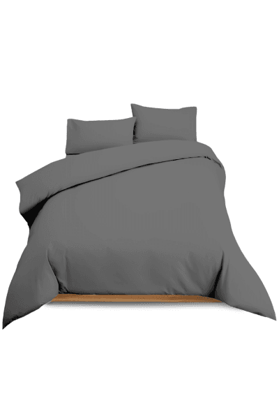 Charcoal Cotton 200tc Duvet Cover Set