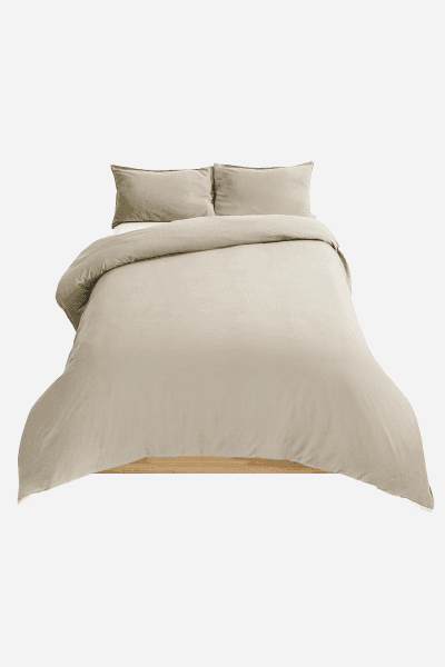 Natural Washed Cotton Duvet Cover Set