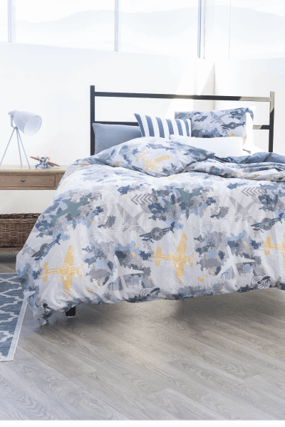 MAVERICK BLUE DUVET COVER SET