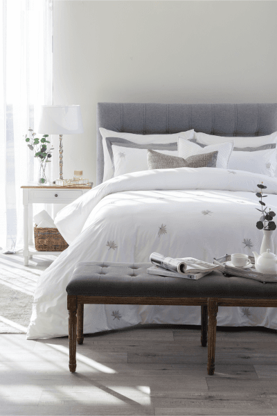 HALLEY WHITE DUVET COVER SET