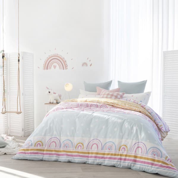RAINBOW PINK DUVET COVER SET