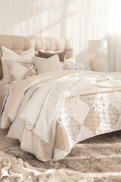 EDITH NATURAL QUILT SET