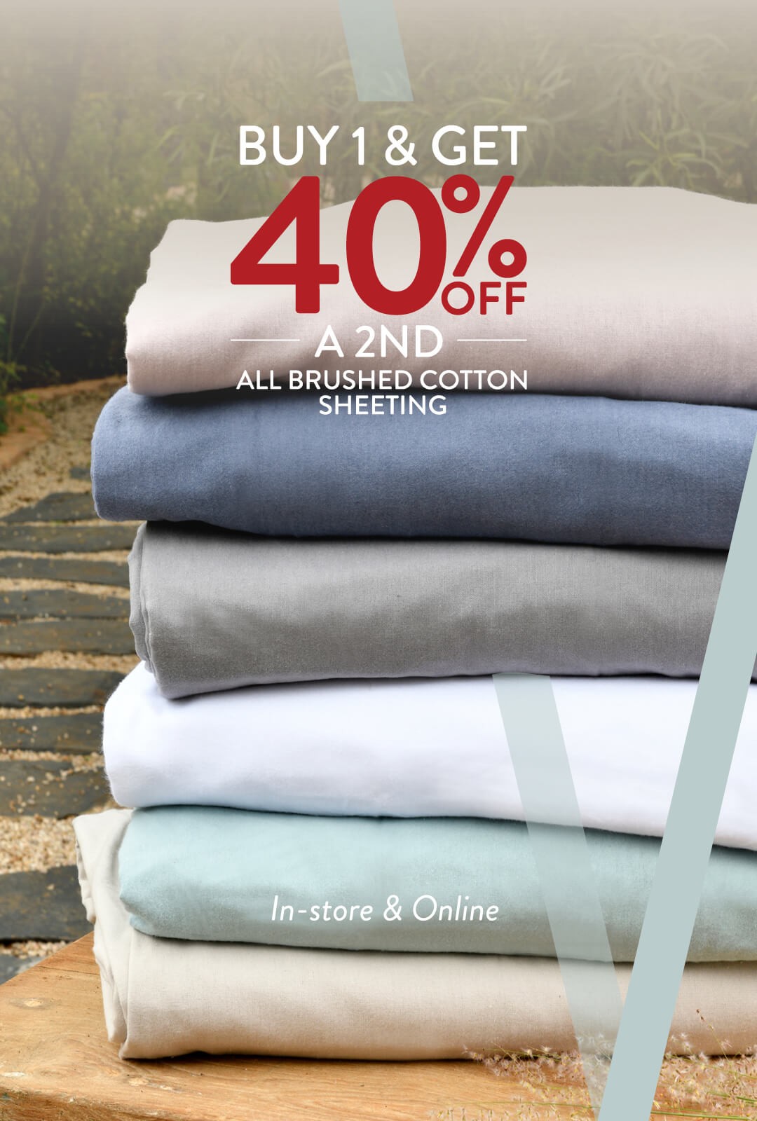 40% Off all Winter sheeting